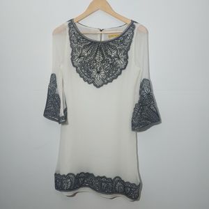 Alice + Olivia Silk Shift mini Dress